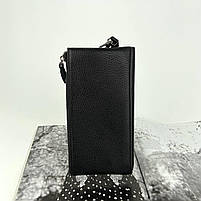 Чоловічий шкіряний розкладний гаманець клатч портмоне H.T. Leather чорний, фото 5