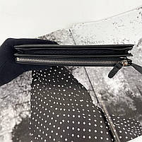 Чоловічий шкіряний розкладний гаманець клатч портмоне H.T. Leather чорний, фото 6