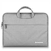 Сумка чохол для ноутбука Lenovo Ленів 15,6" Сіра ( код: IBN007S4 )