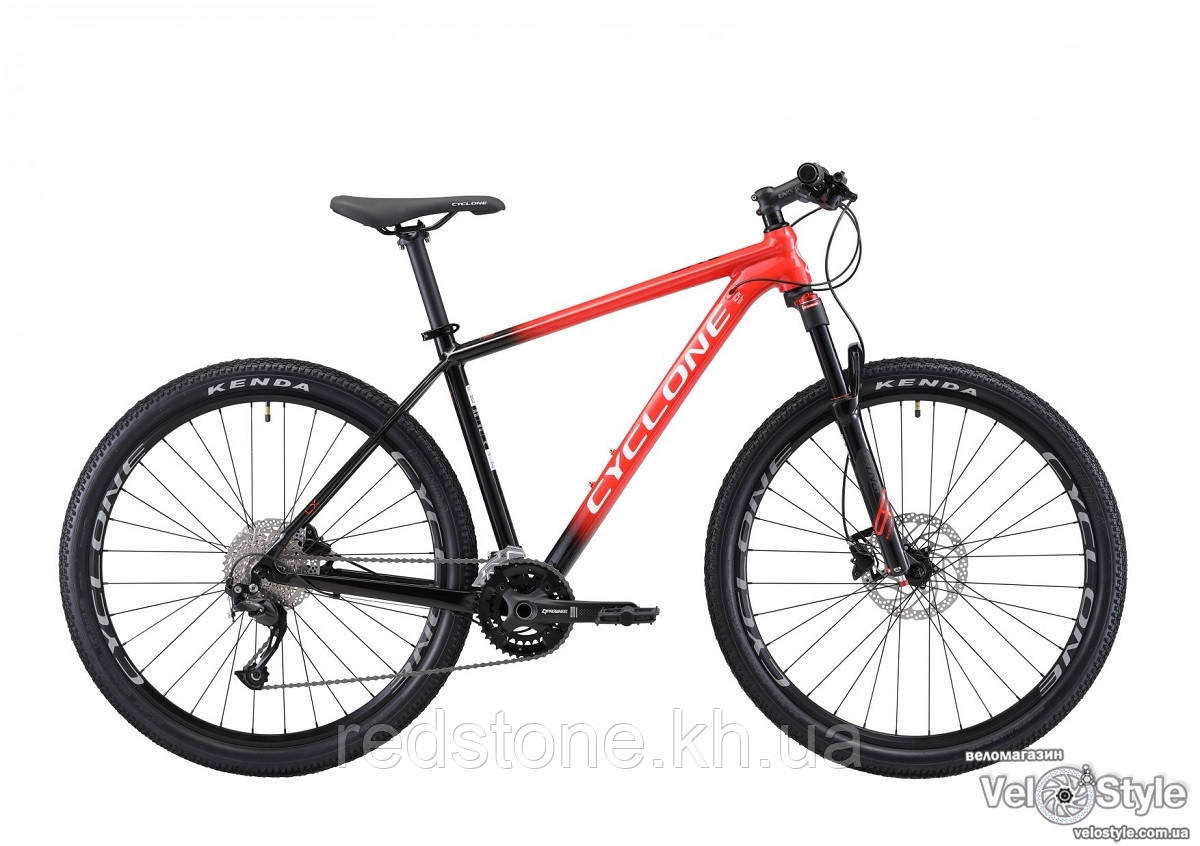 Велосипед CYCLONE LX червоно-чорний 2021 колеса 27,5