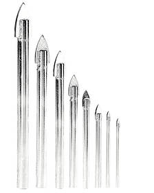 Набір свердел "піку" для скла та плитки GRANITE 8 шт (4х60/5х65/2 шт 6х68/2 шт 8х70/10х85/12х90 мм) 2-01-008