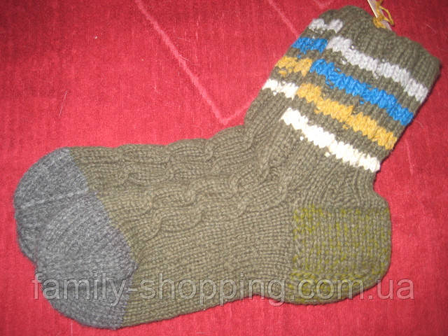 Шкарпетки вовняні ручної роботи р. 40-42