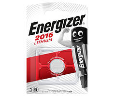 Батарейка Energizer CR2016 Lithium, 3.0 V, 1 шт.