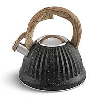 Чайник зі свистком 3 л мармурове покриття Edenberg EB-8810 Чайник для індукційної плити Чайник газовий