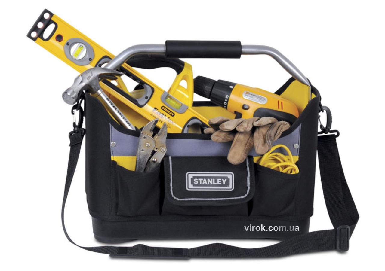 Сумка для інструмента "Basic Stanley Open Tote" відкрита; 4,7 x 27,7 x 25,1 см, фото 1
