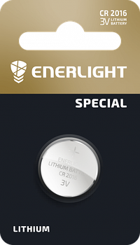 Батарейка ENERLIGHT LITHIUM CR 2016 BLI 1