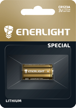 Батарейка ENERLIGHT LITHIUM CR 123A BLI 1