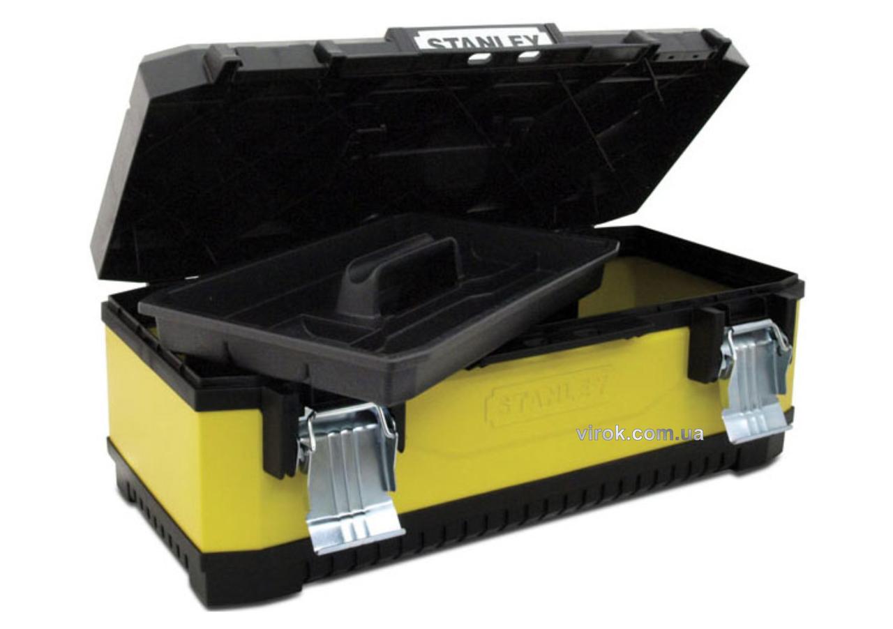 Ящик для інструменту STANLEY : 66,2х29,3х22,2 см, металопластмасовий, фото 1