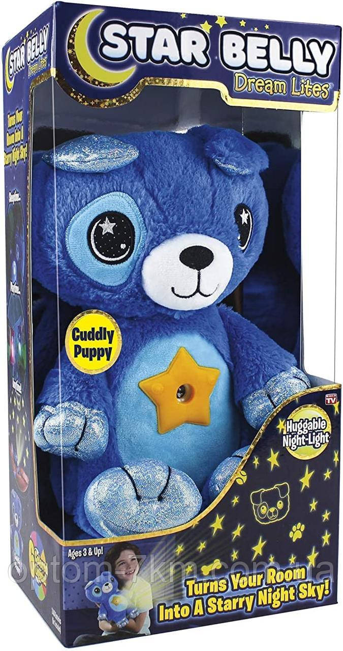 Мягкая детская игрушка ночник-проектор звездного неба Star Bellу Dream Lites Puppy DT - фото 6 - id-p1510751615