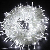 Гірлянда Новорічна Світлодіодна Нитка, 200 LED-лампочок, 18 метрів, Біла Холодна