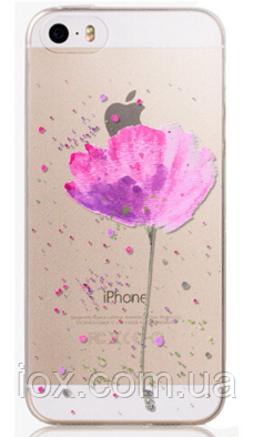 Силіконовий чохол "Квітка" для Iphone 5/5S