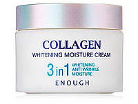 Осветляющий крем для лица с коллагеном Enough Collagen 3 in 1 Whitening Moisture Cream, 50мл (8809480652165)