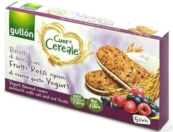 Печиво зі злаками, ягодами та йогуртом GULLON, 220 г