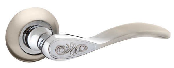 Ручка роздільна ARIA RM SN/CP-3 матовий нікель/хром (33039), фото 1