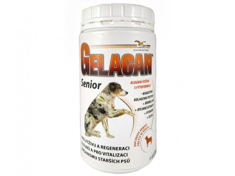 GELACAN SENIOR ГЕЛАКАН СЕНЬЙОР кормова добавка для лікування опорно-рухового апарату літніх собак, 500 г
