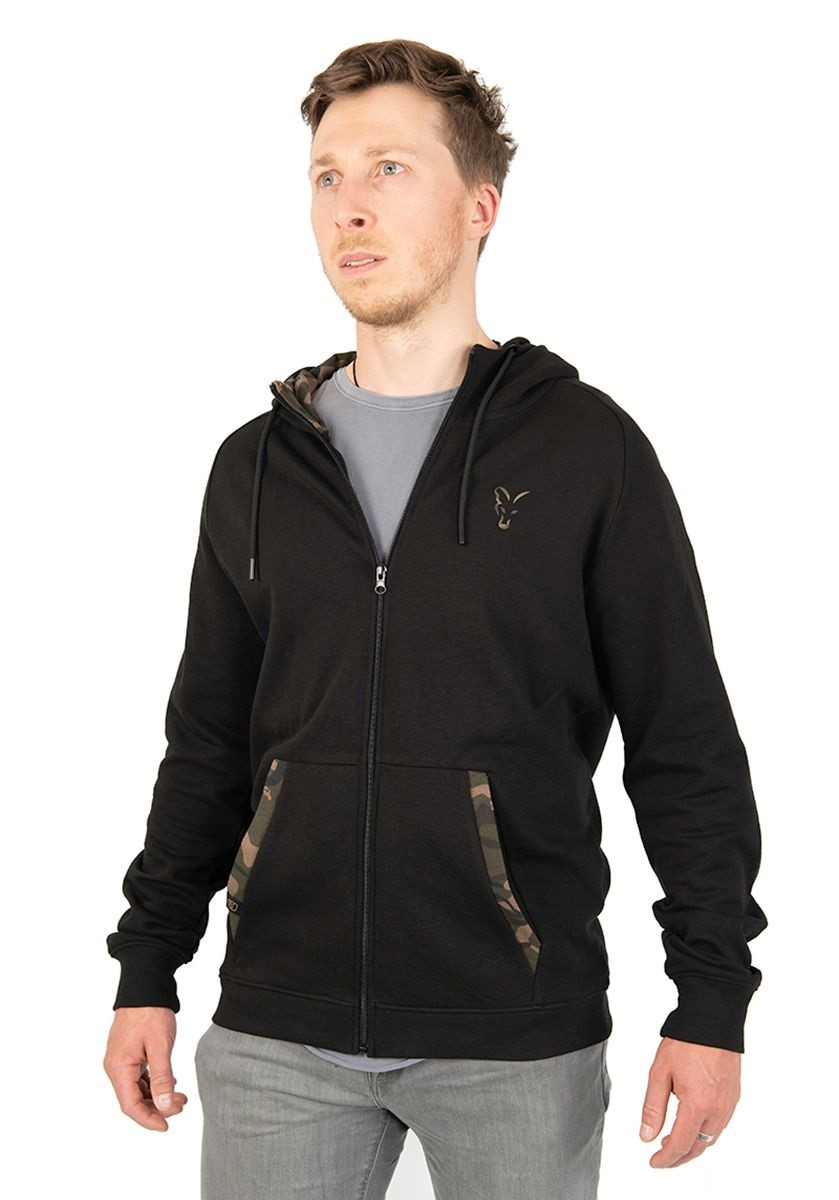 Толстовка Fox LW Black Camo Print Zip Hoody Розмір — XXL