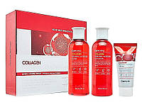 Набор средств по уходу за кожей лица с коллагеном FarmStay Collagen Essential Moisture Skin Care 3 Set