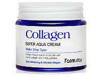 Увлажняющий крем для лица с коллагеном FarmStay Collagen Super Aqua Cream, 80мл (8809635230231)