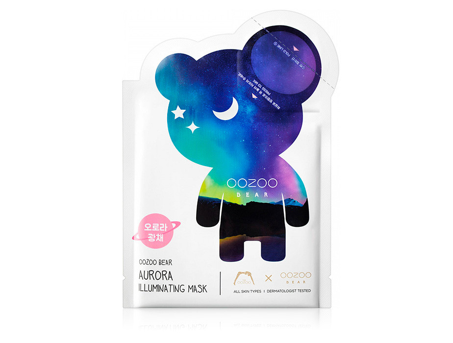 Маска для сияния кожи лица The Oozoo Bear Aurora Illuminating Mask (8809485980539) - фото 1 - id-p1510778447