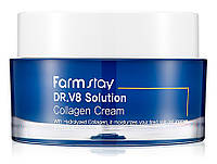 Интенсивно увлажняющий крем для лица с коллагеном FarmStay DR.V8 Solution Collagen Cream, 50мл (8809624723614)