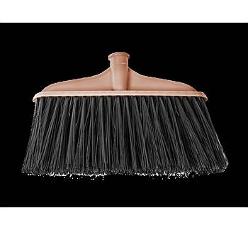 Мітла без ручки, 27 см, пластикова Коричнева