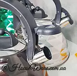 Чайник зі свистком 3 л із неіржавкої сталі Edenberg EB-8821 Чайник для індукційної плити Чайник газовий, фото 8