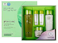 Увлажняющий набор для ухода за лицом с экстрактом алоэ 3W Clinic Aloe Full Water Activating Skin 3 Kit Set