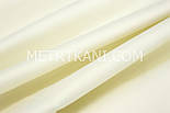 Лоскуток. Сатин преміум молочного кольору ширина 45*240 см, фото 3