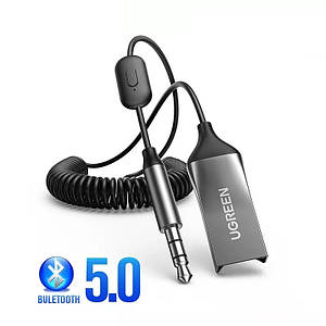 Автомобільний Bluetooth адаптер приймач стерео 5.0 з мікрофоном Ugreen CM310 70603