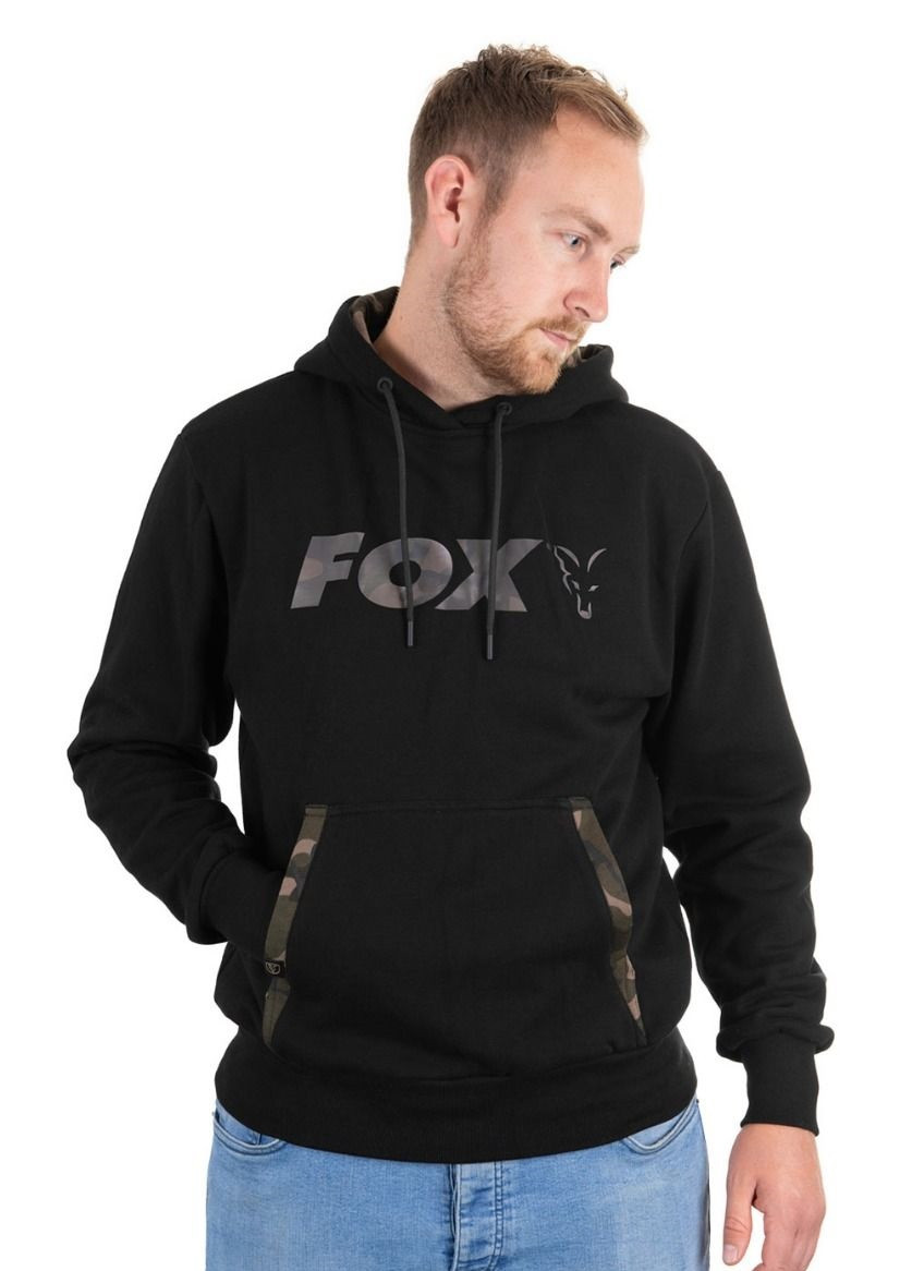 Толстовка Кенгуру Fox Black CAMO Hoody Розмір — XL