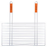 Решітка для гриля Скаут 58х30см з двома дерев'яними ручками KM-0742, фото 3