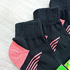 Шкарпетки жіночі фітнес, махровий слід, "Смужка", трекінгова гумка, SOCKS, р 23-25 з коралової п'ятою, фото 5