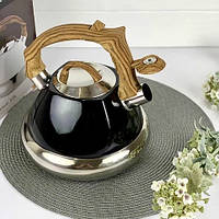 Чайник зі свистком 3 л із неіржавкої сталі Edenberg EB-8823 Чайник для індукційної плити Чайник газовий