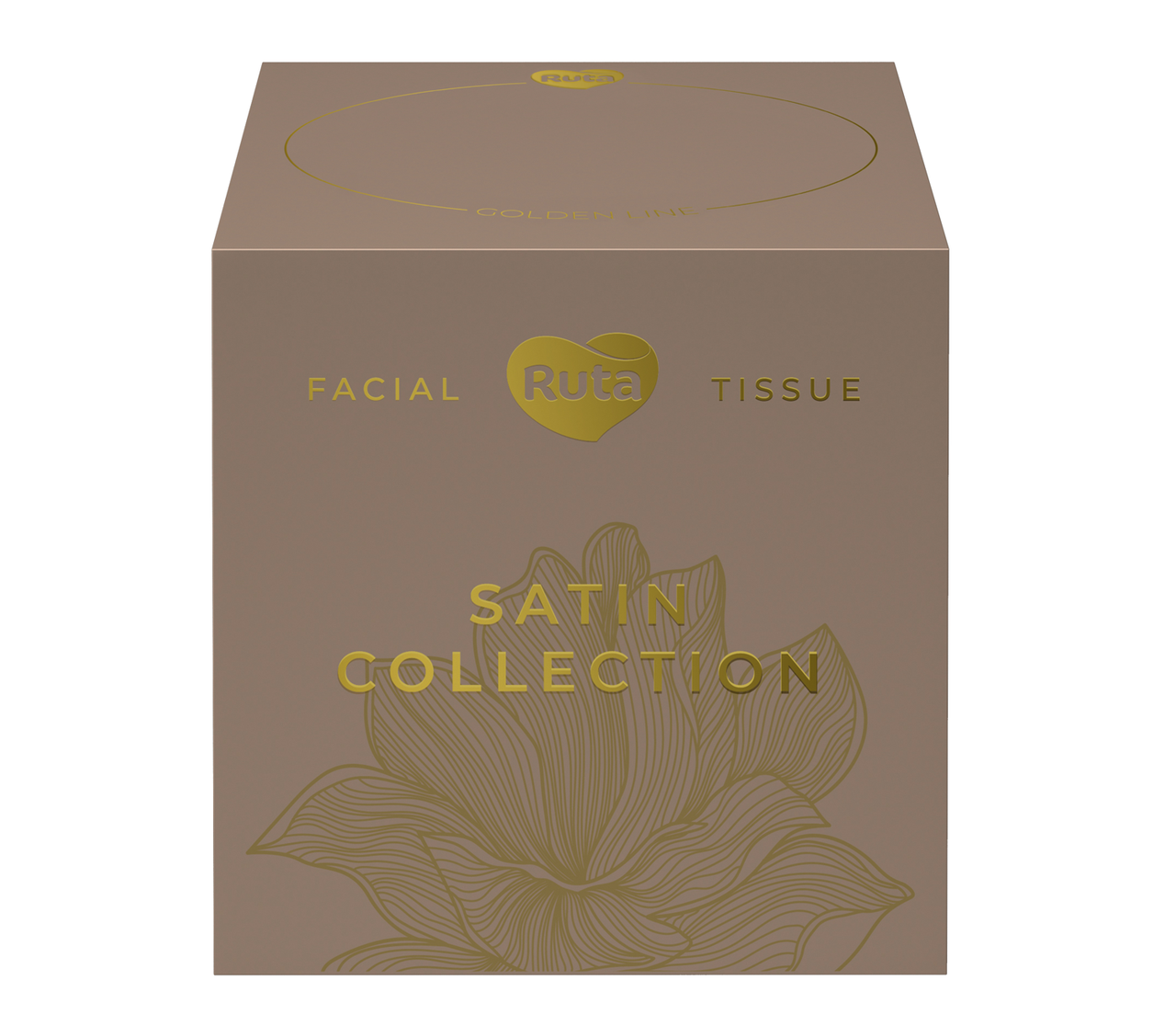/Серветки косметичні Satin 20х21 см 80 шт 2сл білий куб (24шт/ящ) RUTA