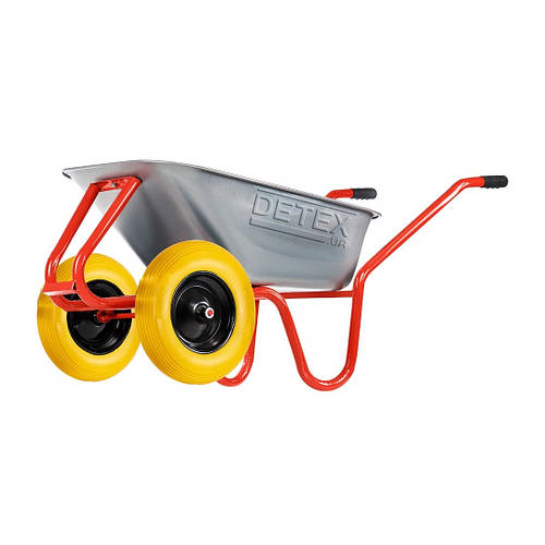 Тачка будівельна двоколісна D-22 100л/230 кг з поліуретановим колесом ...