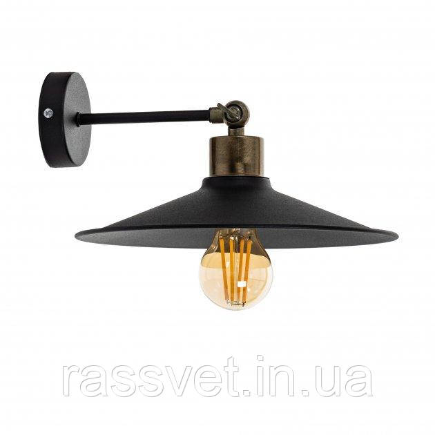Бра (настінний світильник) Chicago W260 Black (1742311)