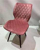 Стілець Toni BK Modern Office велюр теракотовий 1018 на чорній хрестовині з коліщатками, фото 2