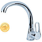 Змішувач HL Ø35 для кухні гусак вухо на гайці AQUATICA HL-4B130C (9734100)