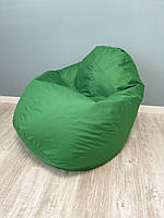 Кресло мешок зеленый L двойной чехол