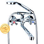 Змішувач PL 1/2" для ванни гусак прямий 350 мм дивертор вбудований картриджний AQUATICA PL-2C255C (9777200)