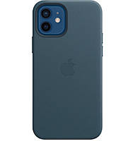 Кожаный чехол-накладка Apple Leather Case for iPhone 12 Mini, Baltic Blue (MHK83)