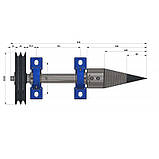 Дровокол гвинтовий з шківом, фото 8