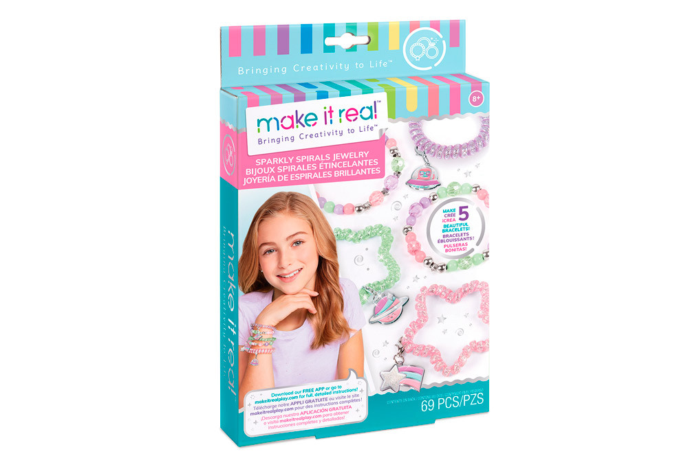Make it Real Набір для створення шарм-браслетів Блискучі спіралки MR1210 ( Уцінка Прим'ята коробка)