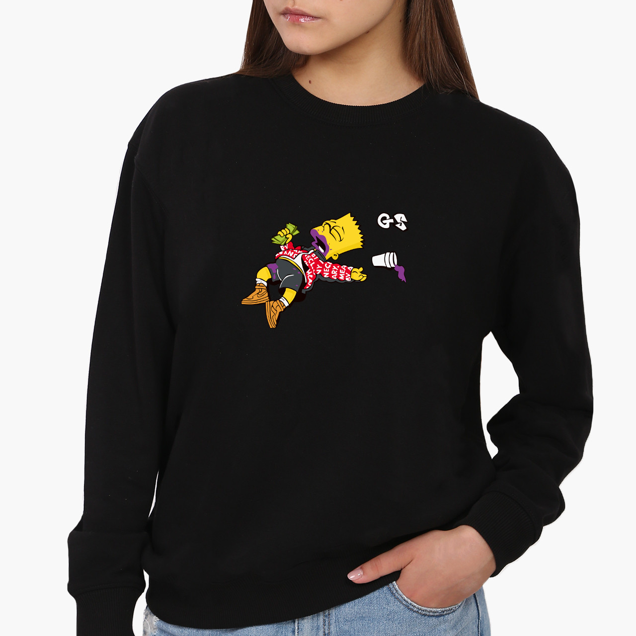 Світшот, реглан, кофта Не сьогодні (Not Today), світшот з принтом Прикольні написи, фото 1