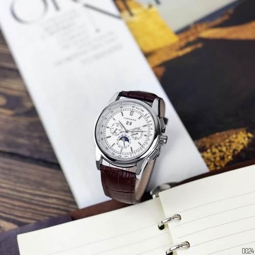 Мужские часы Forsining 319 Brown-Silver-White - фото 5 - id-p1510896026
