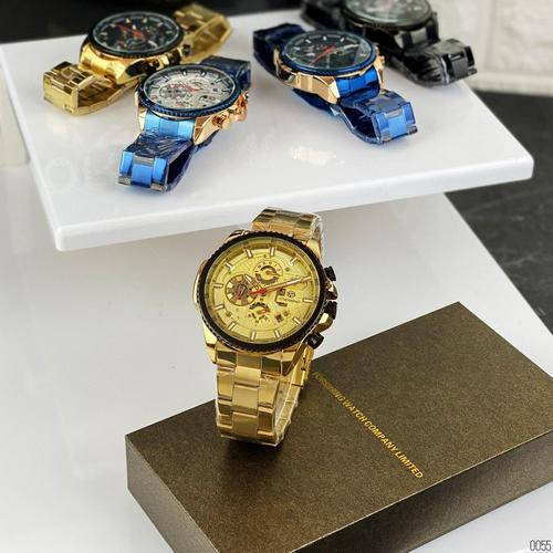 Купить Мужские часы, механика с автоподзаводом Forsining 6909 Gold ...