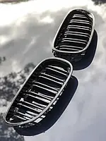 Черные ГЛЯНЦЕВЫЕ Ноздри BMW Е60 БМВ 5 Решетка Двойные F10 E F30 БМВ