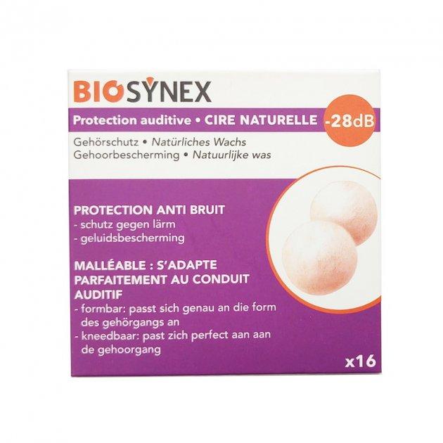 Воскові беруші для сну Biosynex Natural Wax (8 пар), SNR 28 дБ