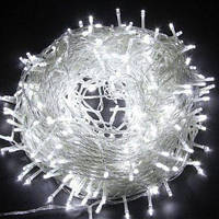 Гирлянда Новогодняя Светодиодная Нить, 300 LED-лампочек, 18 метров, Белая Холодная
