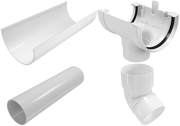 Водостік Regenau білий